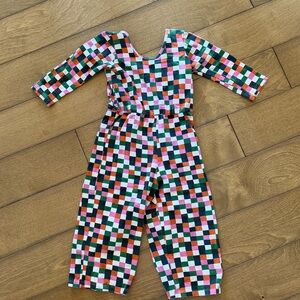 Colorful Checkered Kids Casual Dress